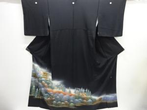 作家物　寺塔風景模様留袖